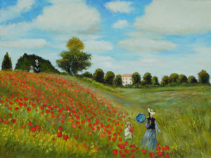 Claude Monet Poppie Field in Argentuil
