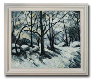 Paul Cezanne - Melting Snow, Fontainebleau oil painting