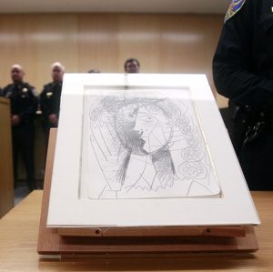 Stolen and recovered: Picasso’s drawing is now in safe place.