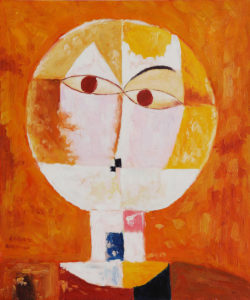 Paul Klee - Head of Man - Senecio Oil Painting