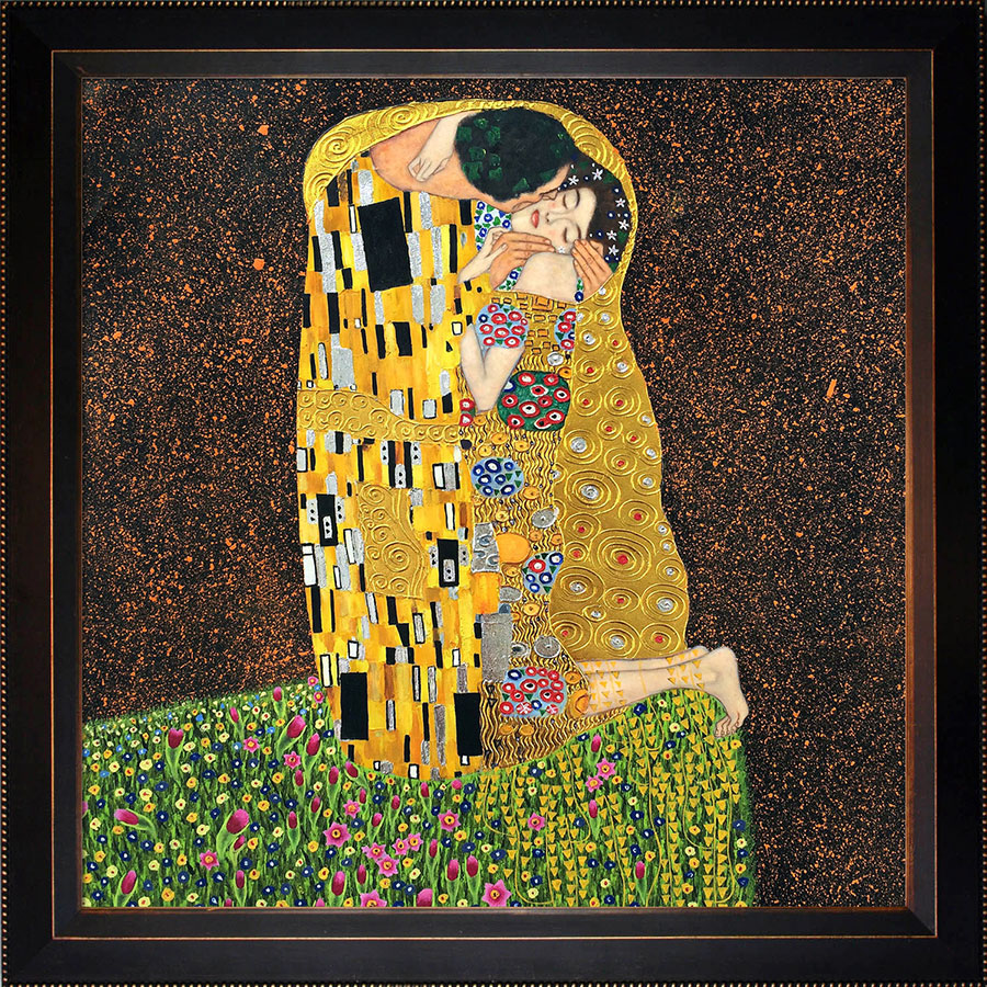 Klimt's The Kiss - Add Gold  to your Decor