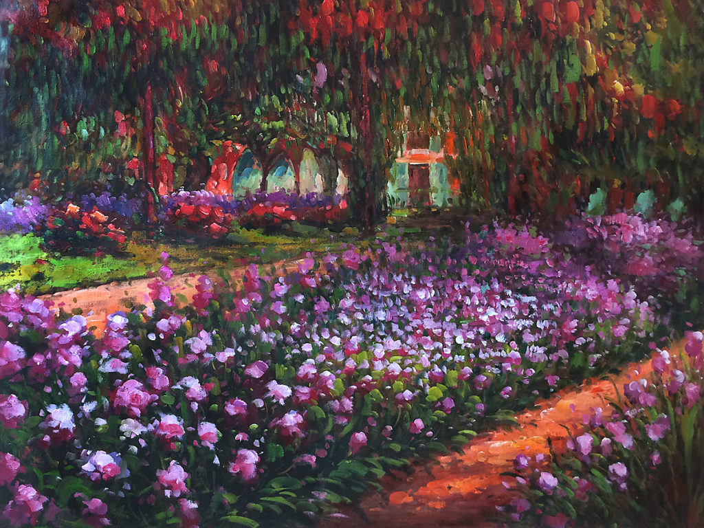 Monet - Artist's Garden at Giverny