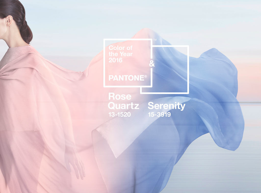 Rose Quartz and Serenity get top honors as dual-color winners of 2015 Pantone colors of the year.