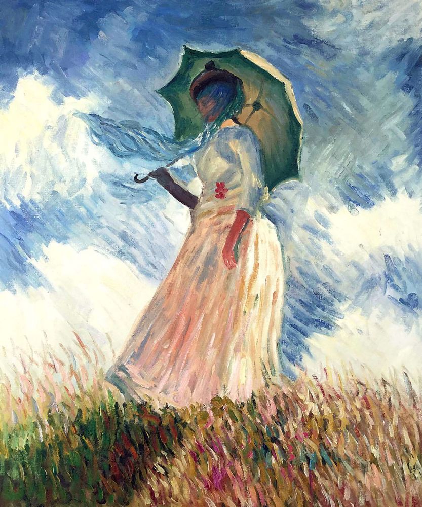 Claude Monet  Woman with a Parasol