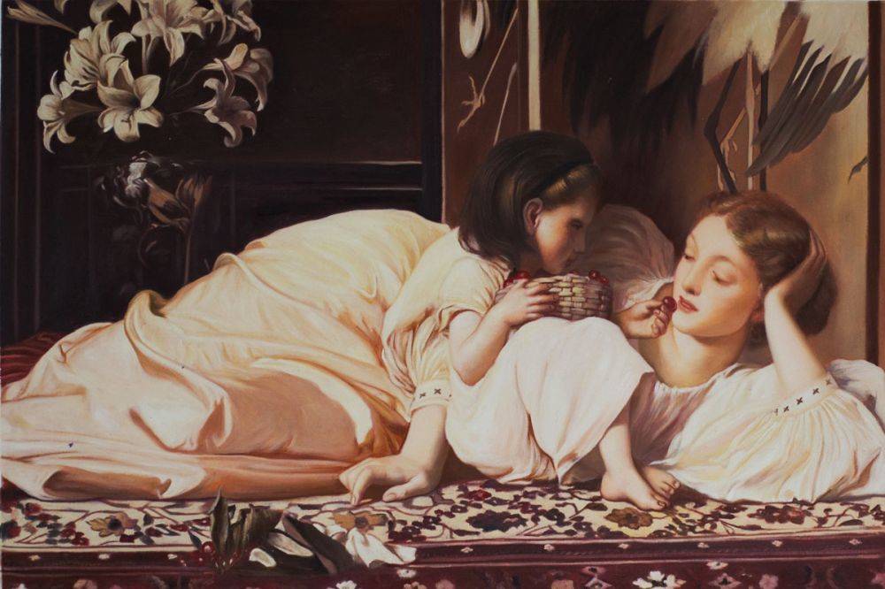 Lord-Frederic-Leighton_Mother-and-Child_Daughter's-Day
