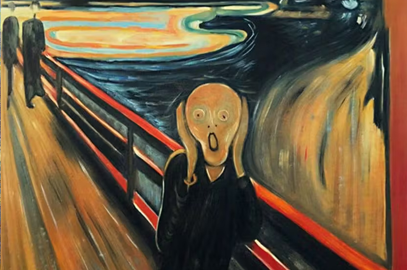 Munch the Scream oil painting showing at Oslo's National Museum.