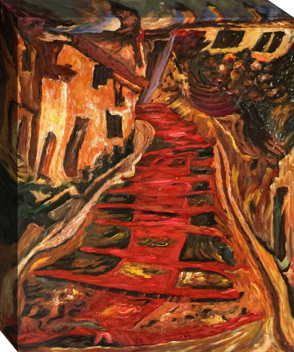 Escalier rouge à Cagnes - Chaim Soutine